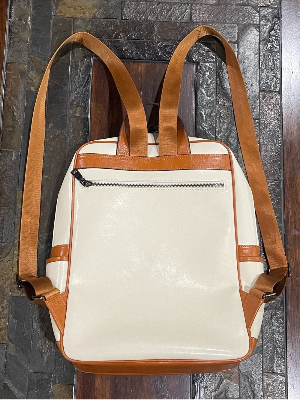 Bostanten Leather Laptop Backpack Style Purse